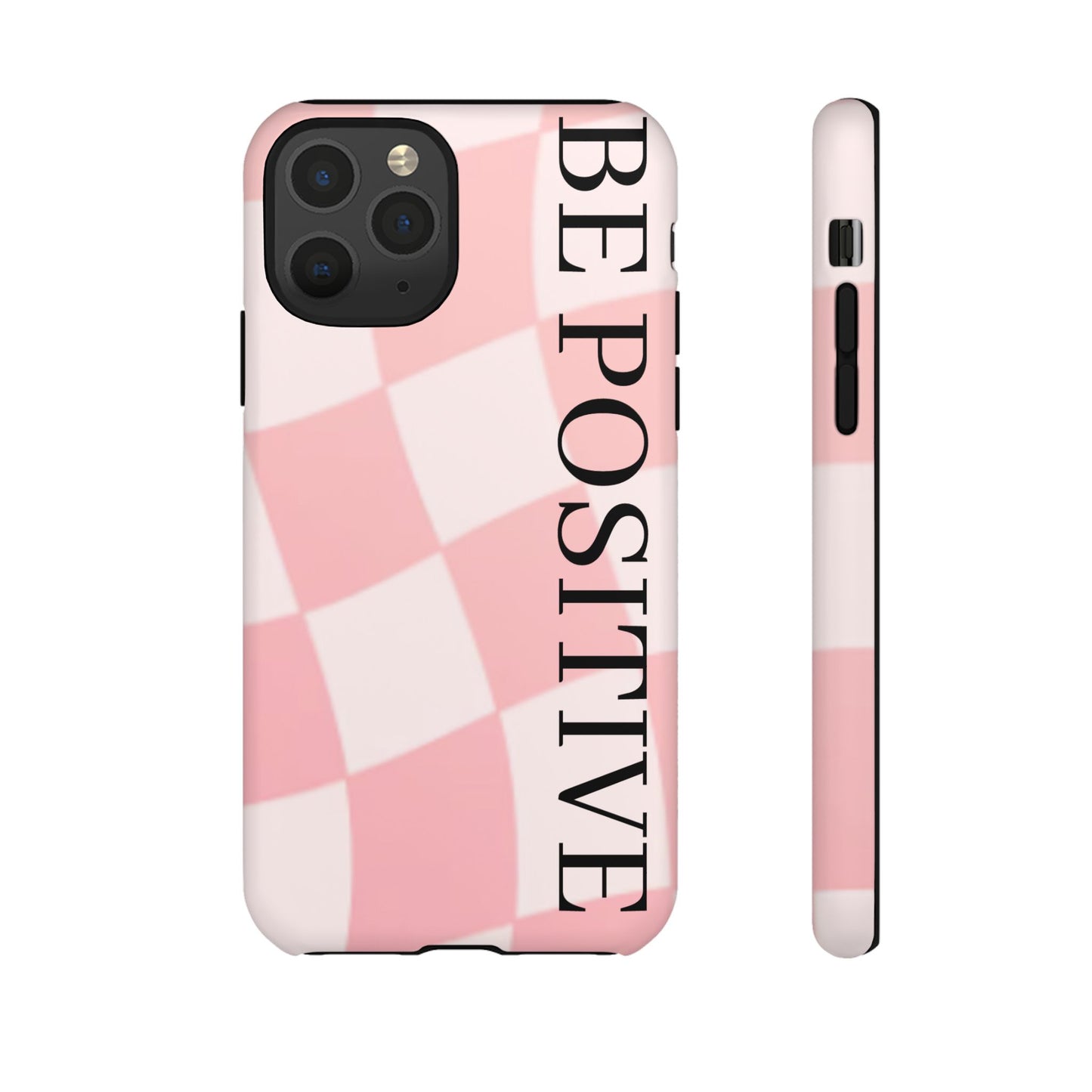 Be Positive, Pink & White Phone case