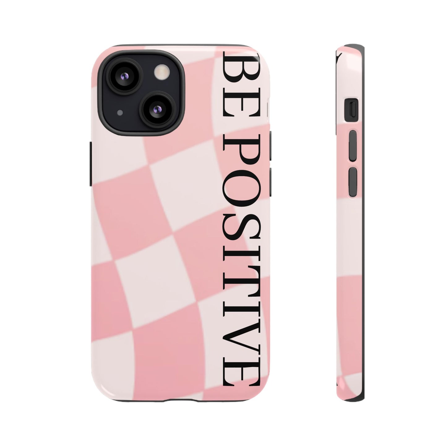 Be Positive, Pink & White Phone case