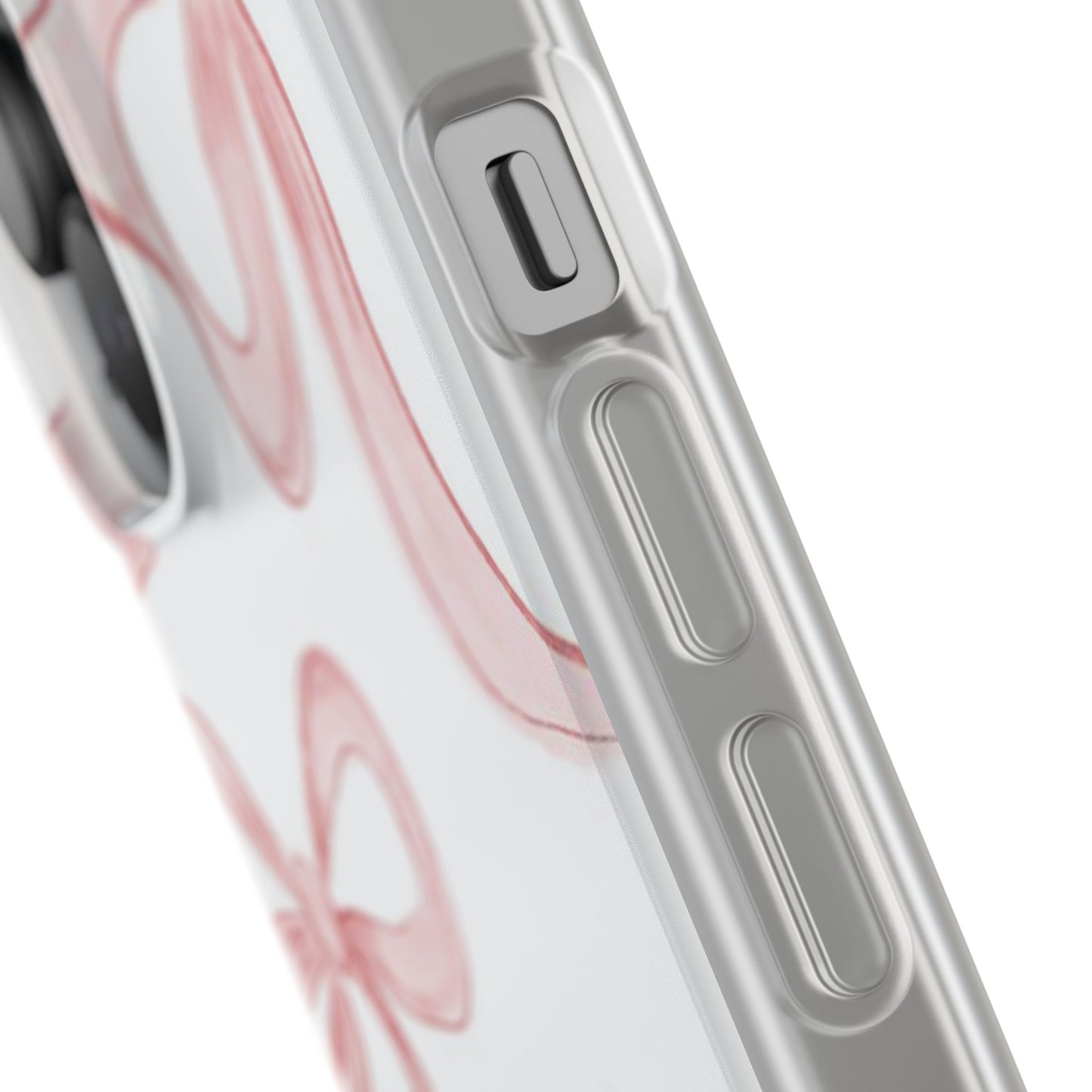 Pink Bows, Flexible Phone Case