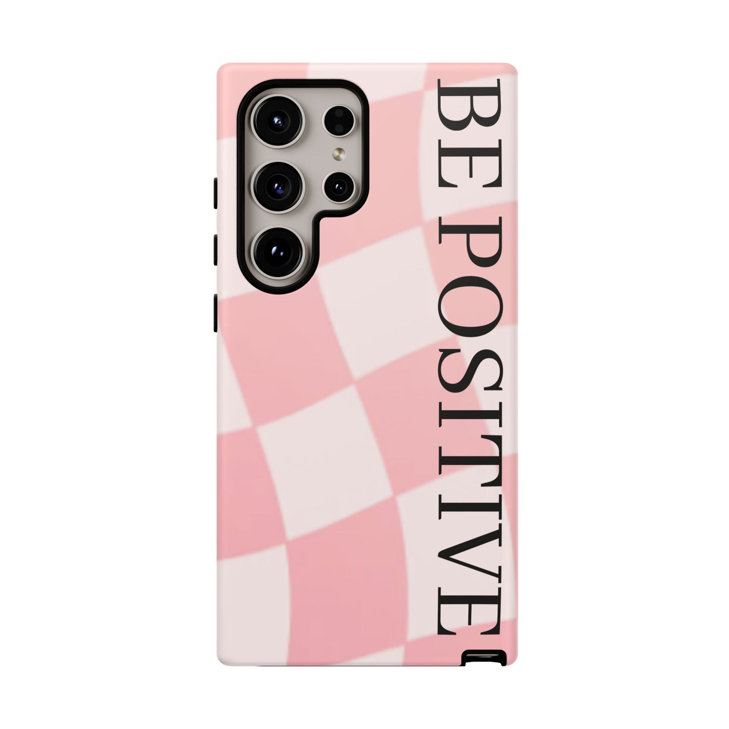 Be Positive, Pink & White Phone case