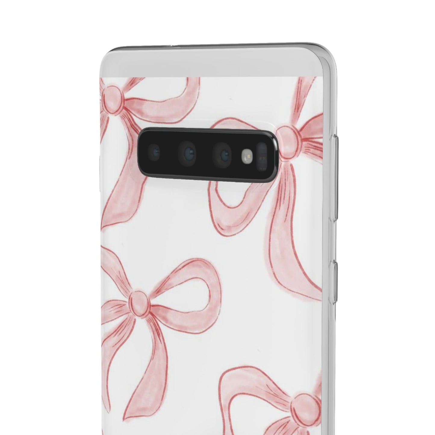 Pink Bows, Flexible Phone Case