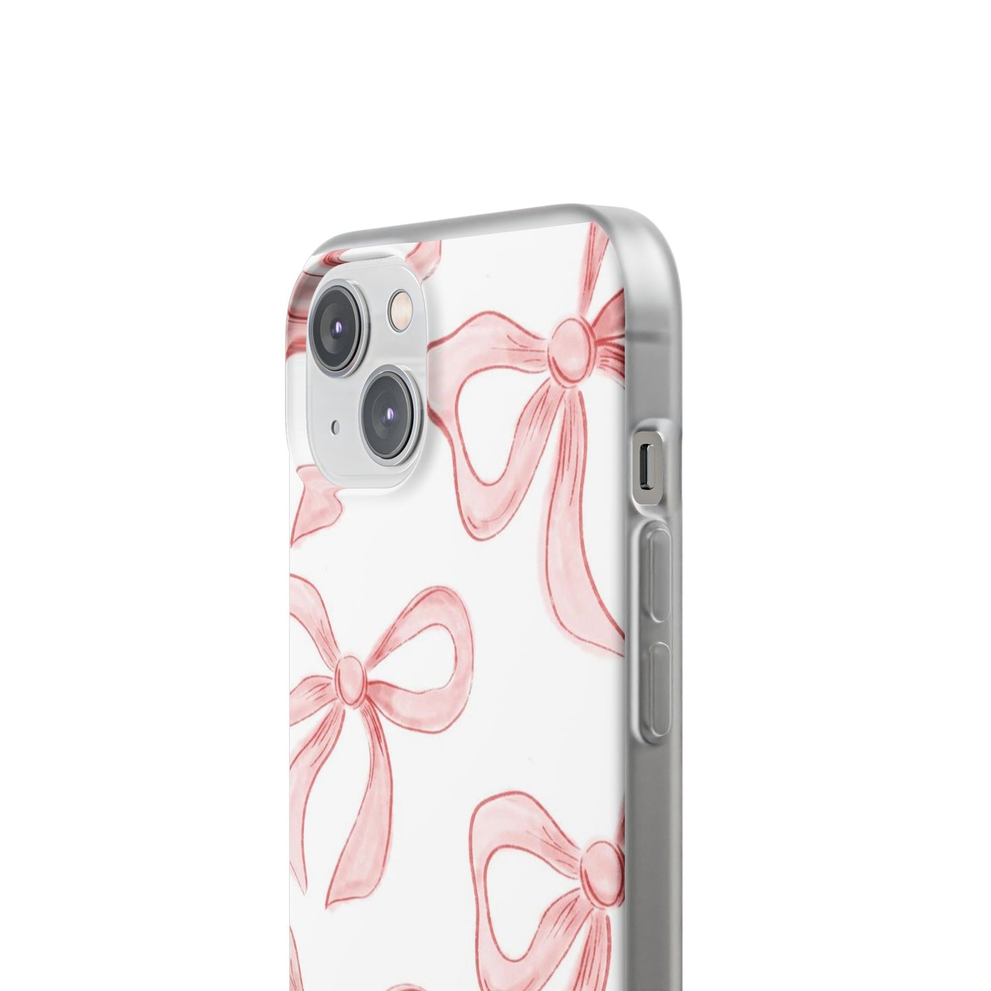 Pink Bows, Flexible Phone Case