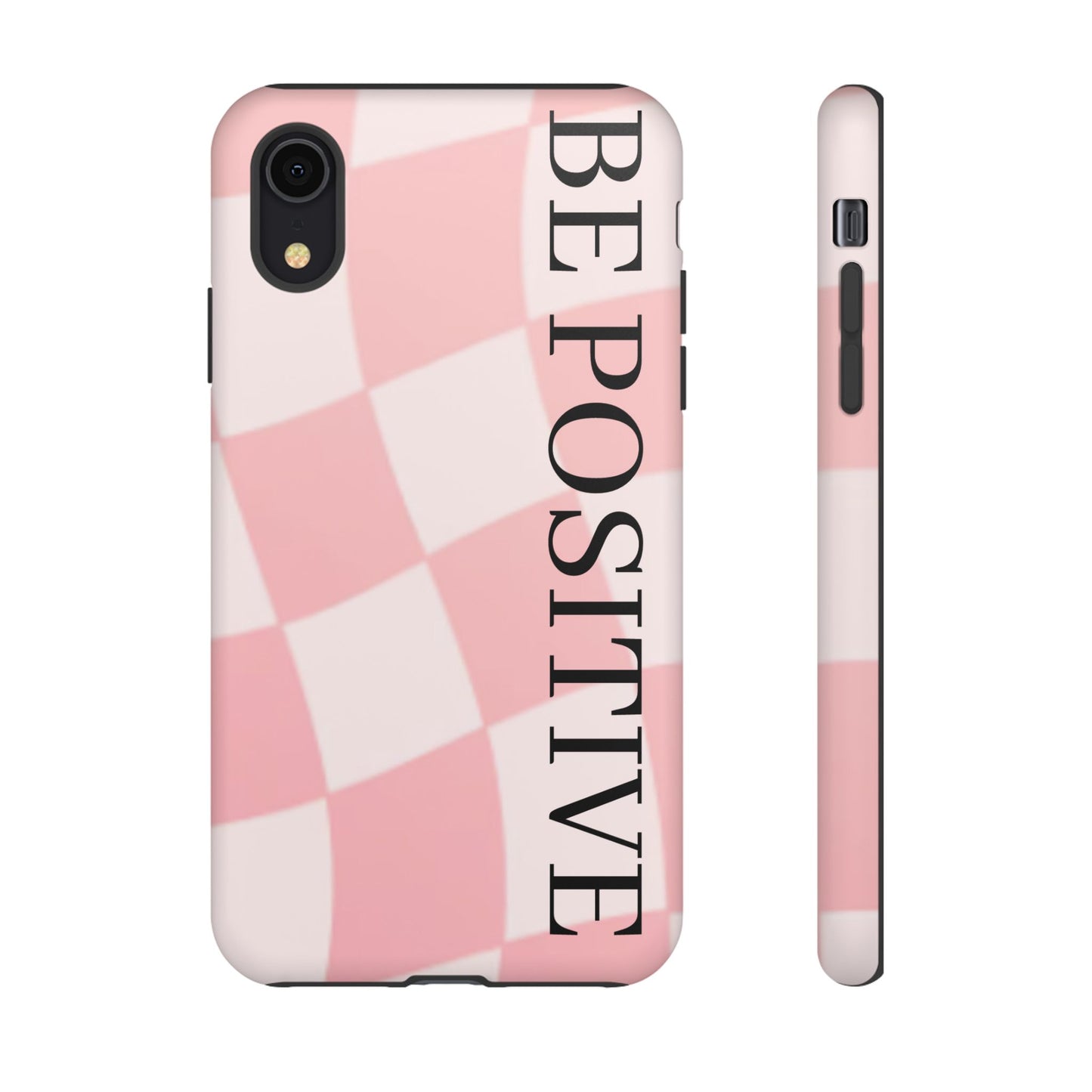 Be Positive, Pink & White Phone case