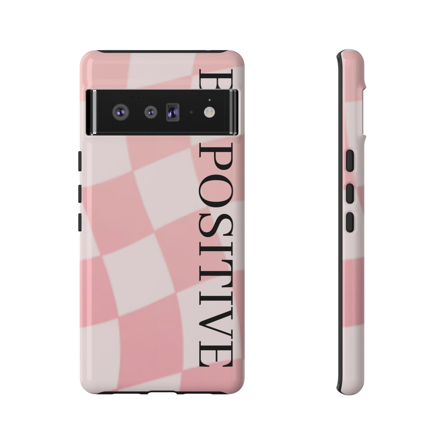 Be Positive, Pink & White Phone case