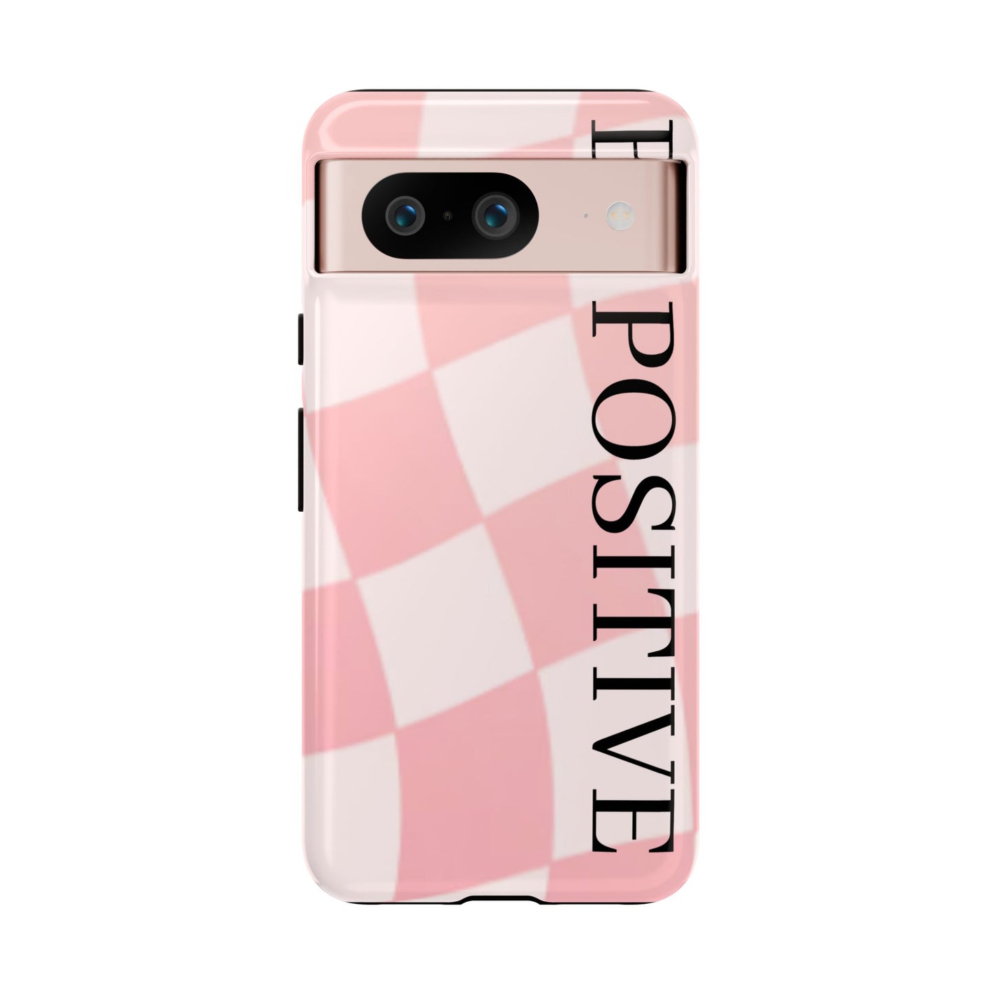Be Positive, Pink & White Phone case