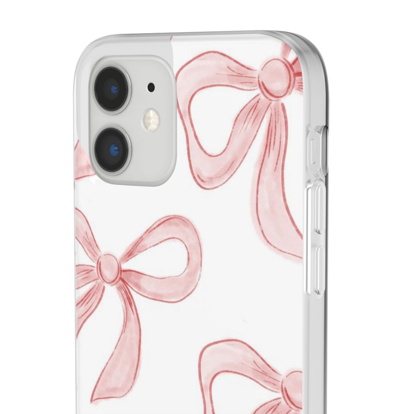 Pink Bows, Flexible Phone Case