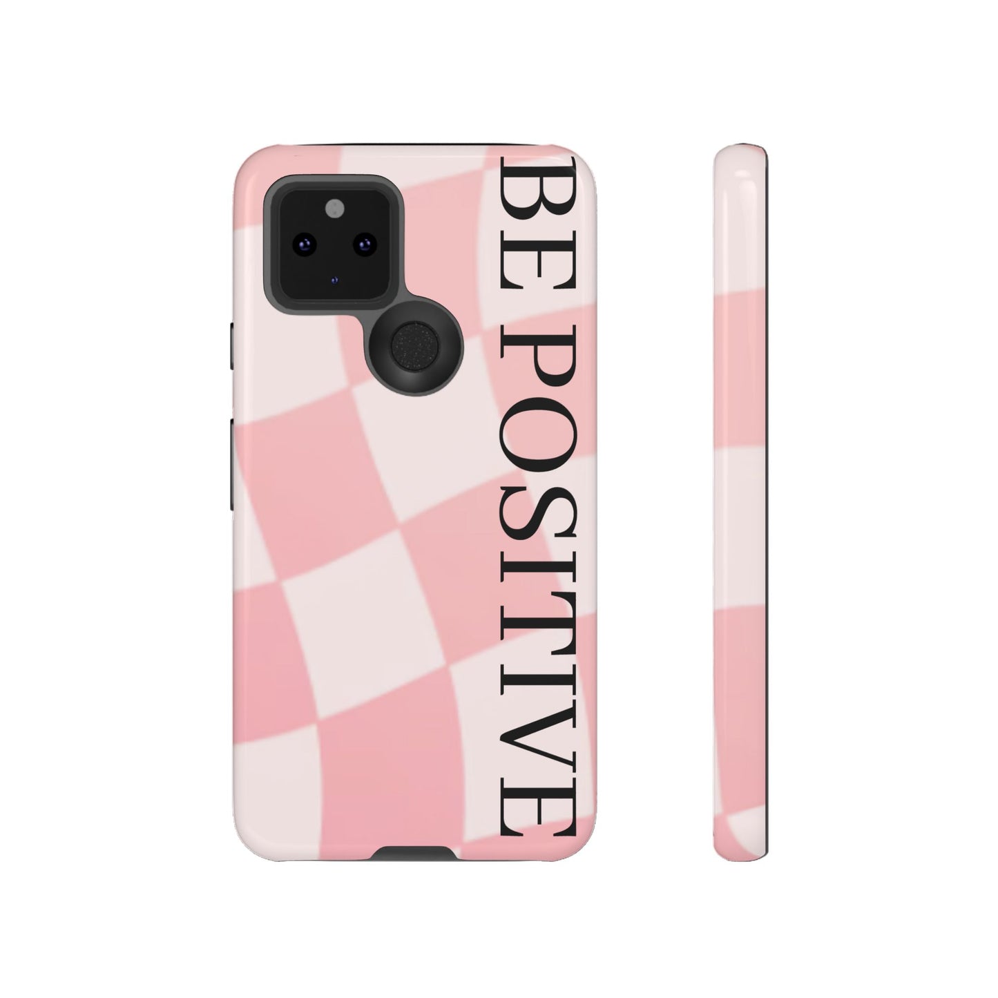 Be Positive, Pink & White Phone case