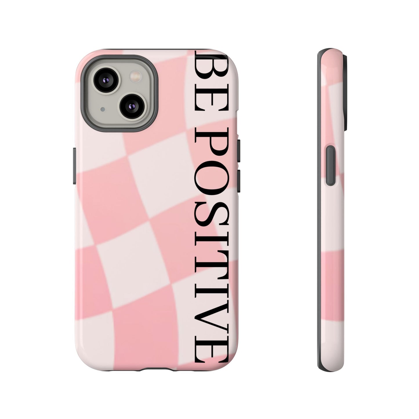 Be Positive, Pink & White Phone case