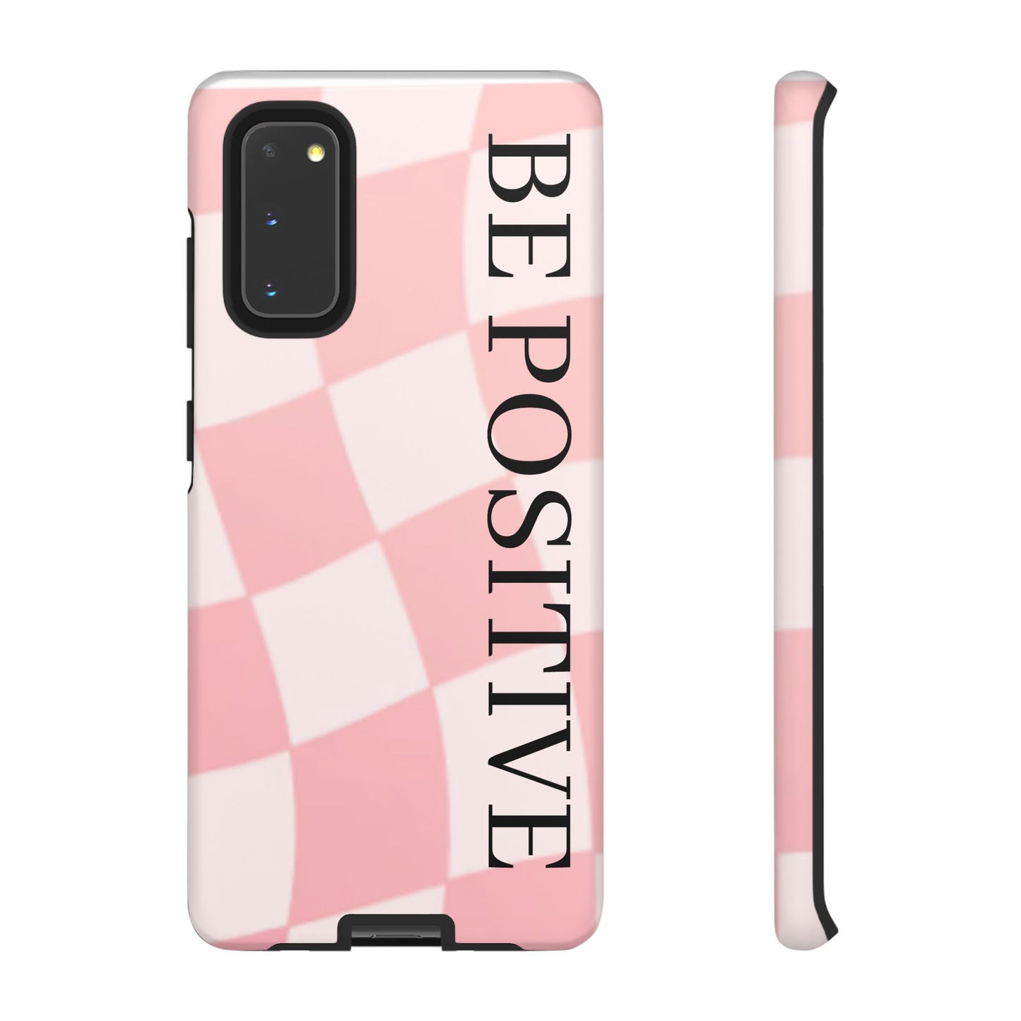 Be Positive, Pink & White Phone case