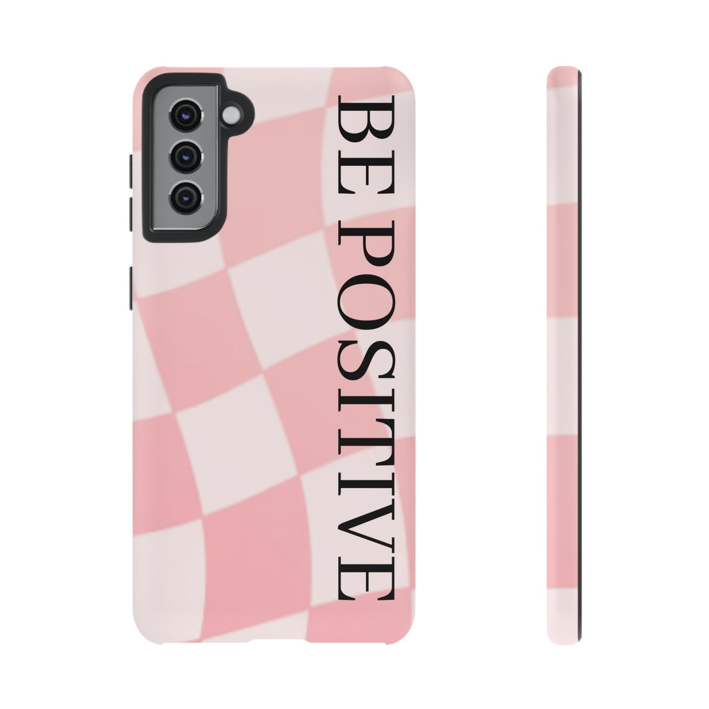 Be Positive, Pink & White Phone case