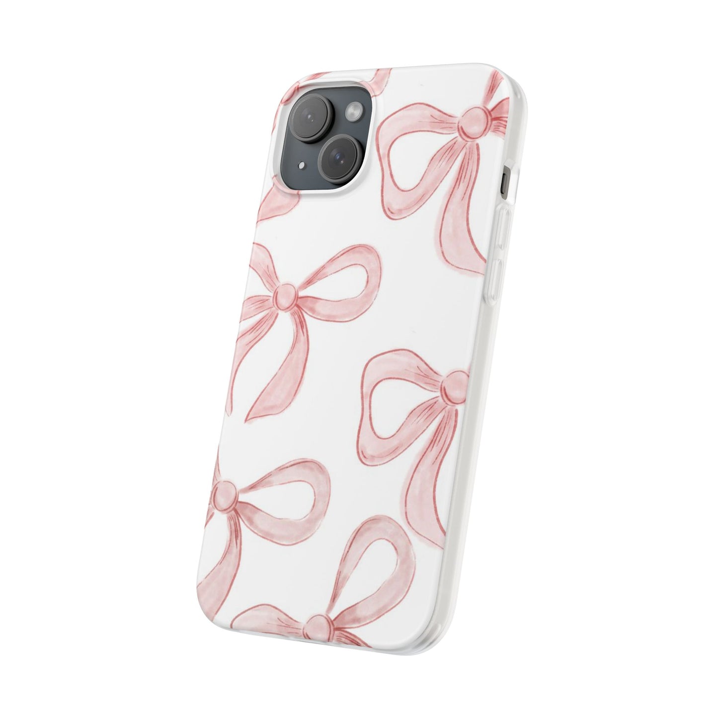 Pink Bows, Flexible Phone Case
