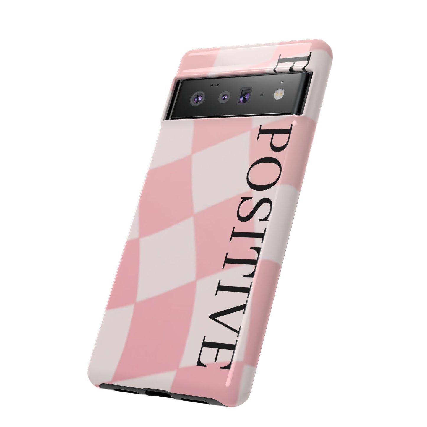 Be Positive, Pink & White Phone case
