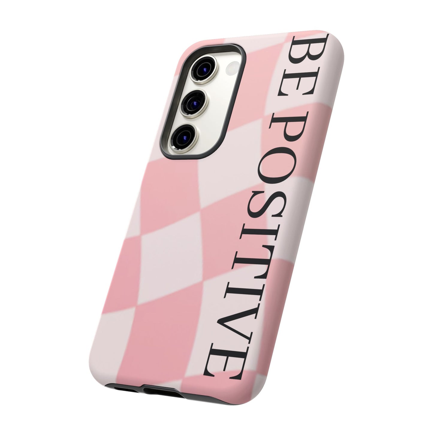 Be Positive, Pink & White Phone case