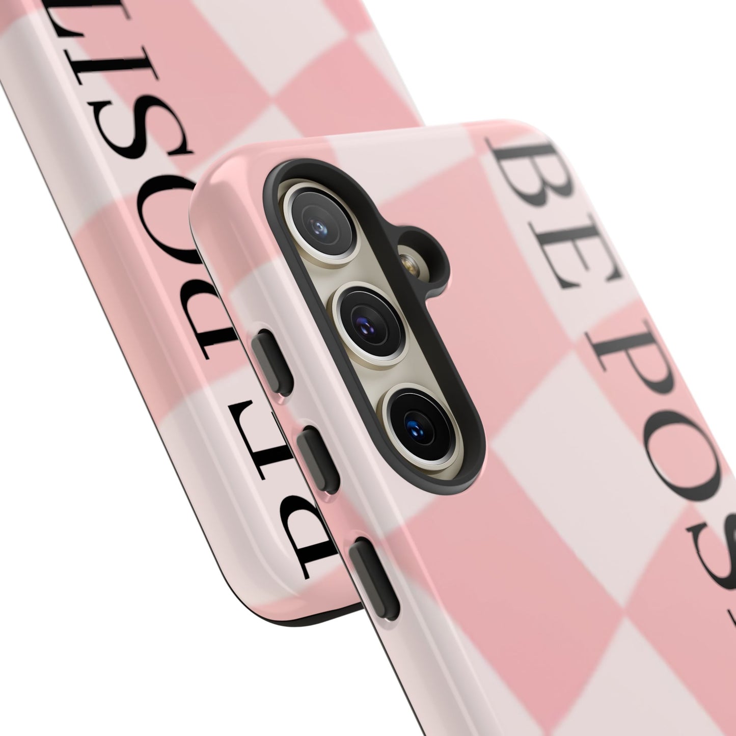 Be Positive, Pink & White Phone case
