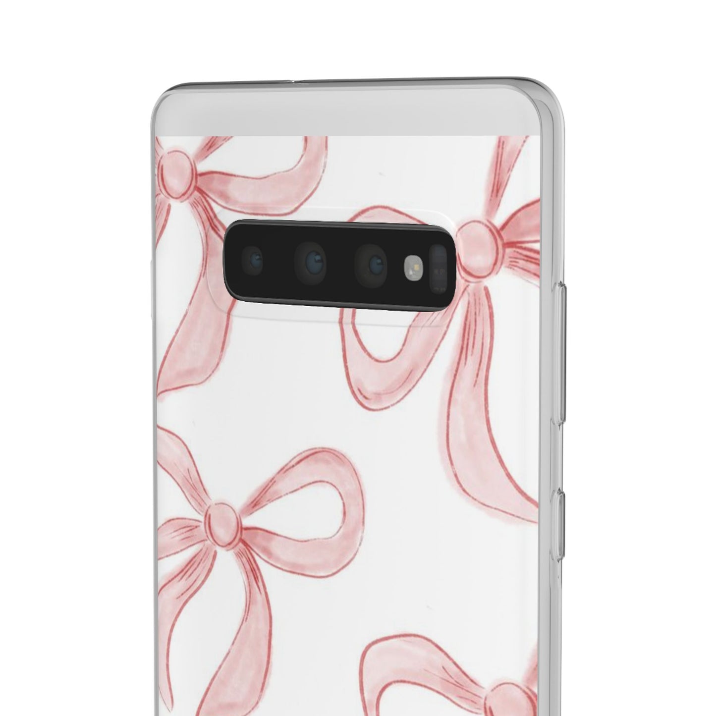 Pink Bows, Flexible Phone Case
