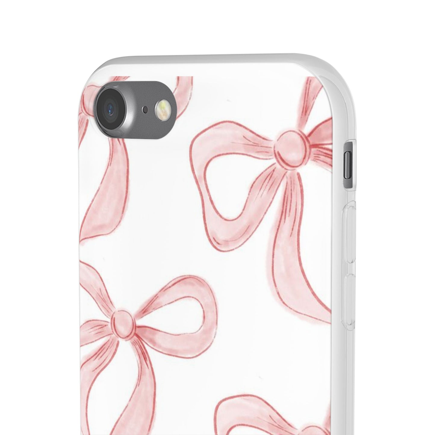 Pink Bows, Flexible Phone Case