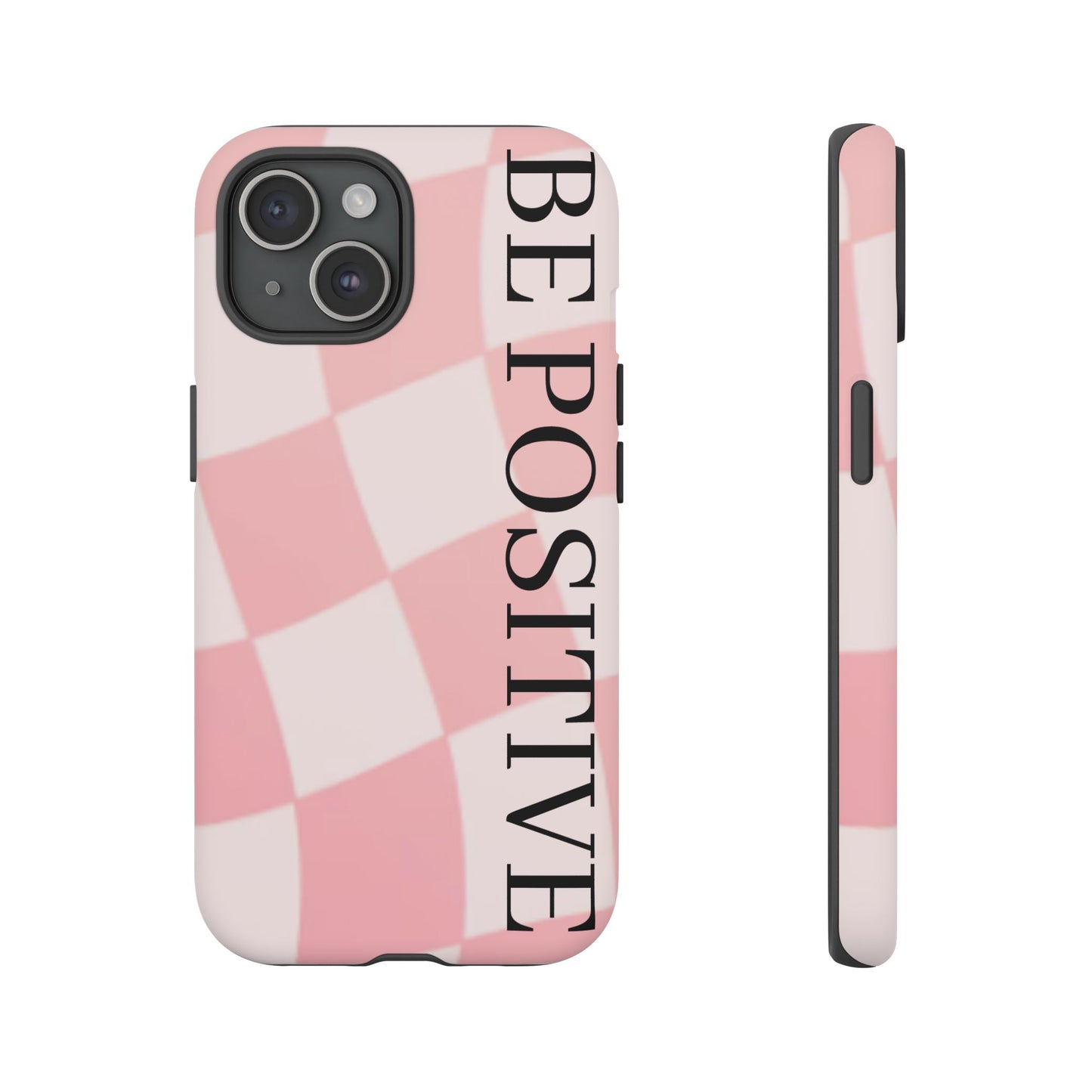 Be Positive, Pink & White Phone case