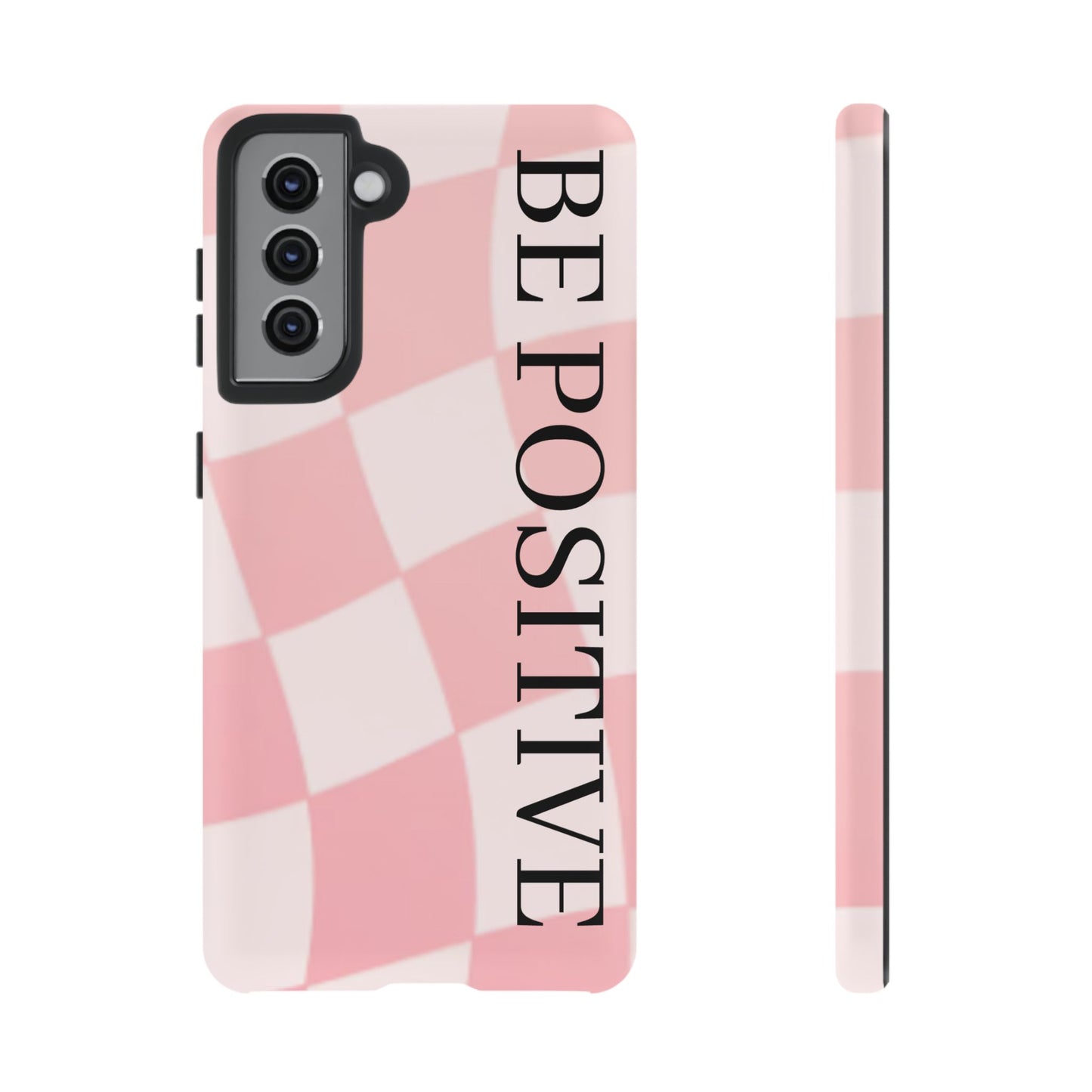 Be Positive, Pink & White Phone case