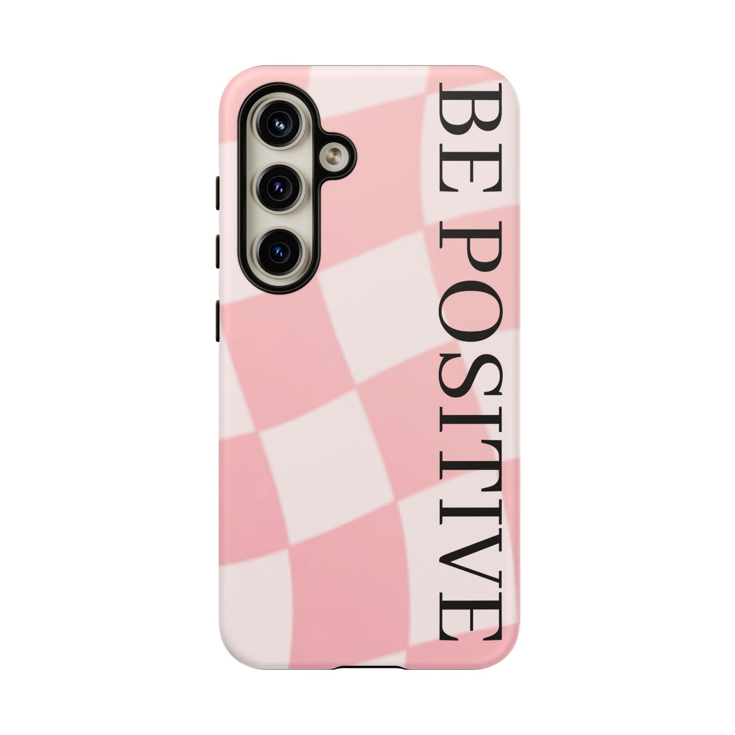 Be Positive, Pink & White Phone case
