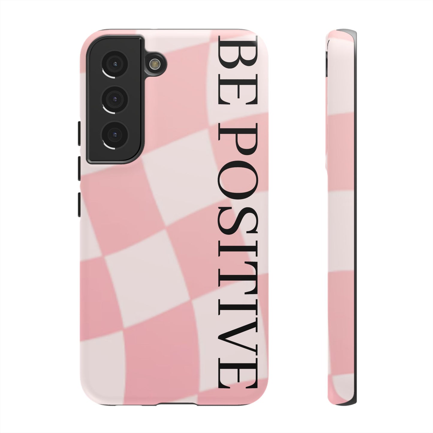 Be Positive, Pink & White Phone case