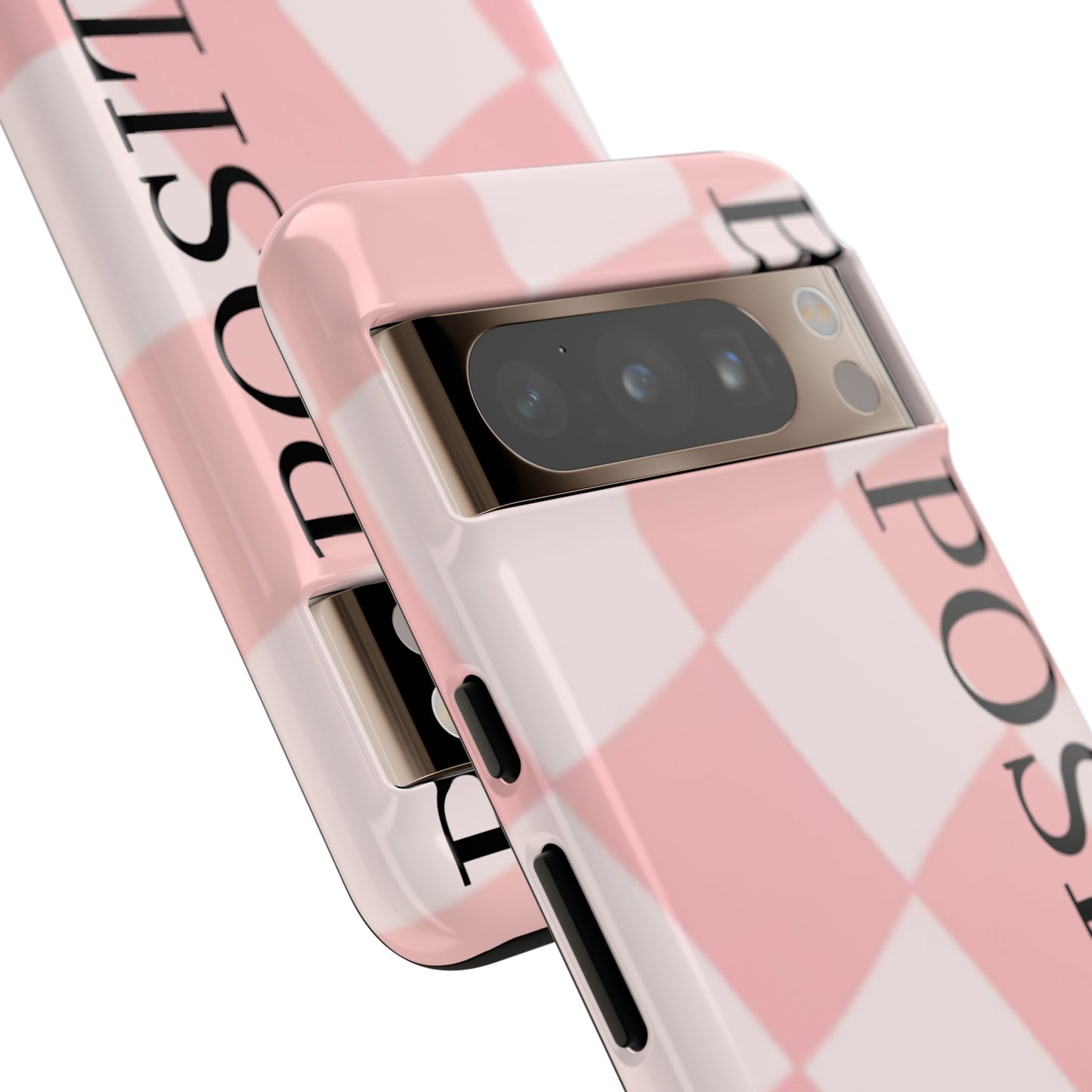Be Positive, Pink & White Phone case