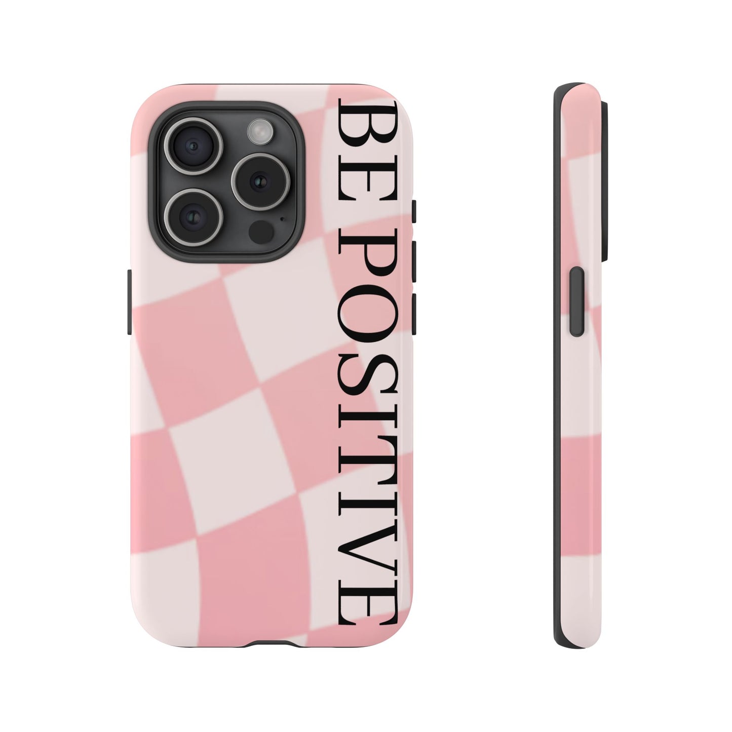 Be Positive, Pink & White Phone case