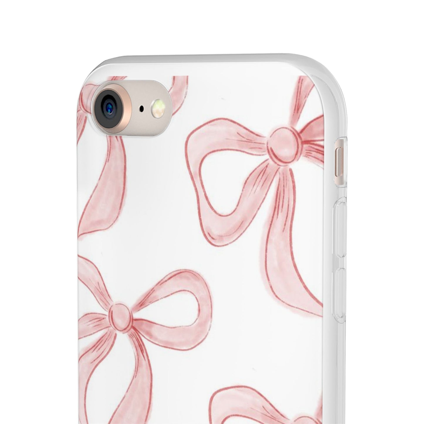 Pink Bows, Flexible Phone Case