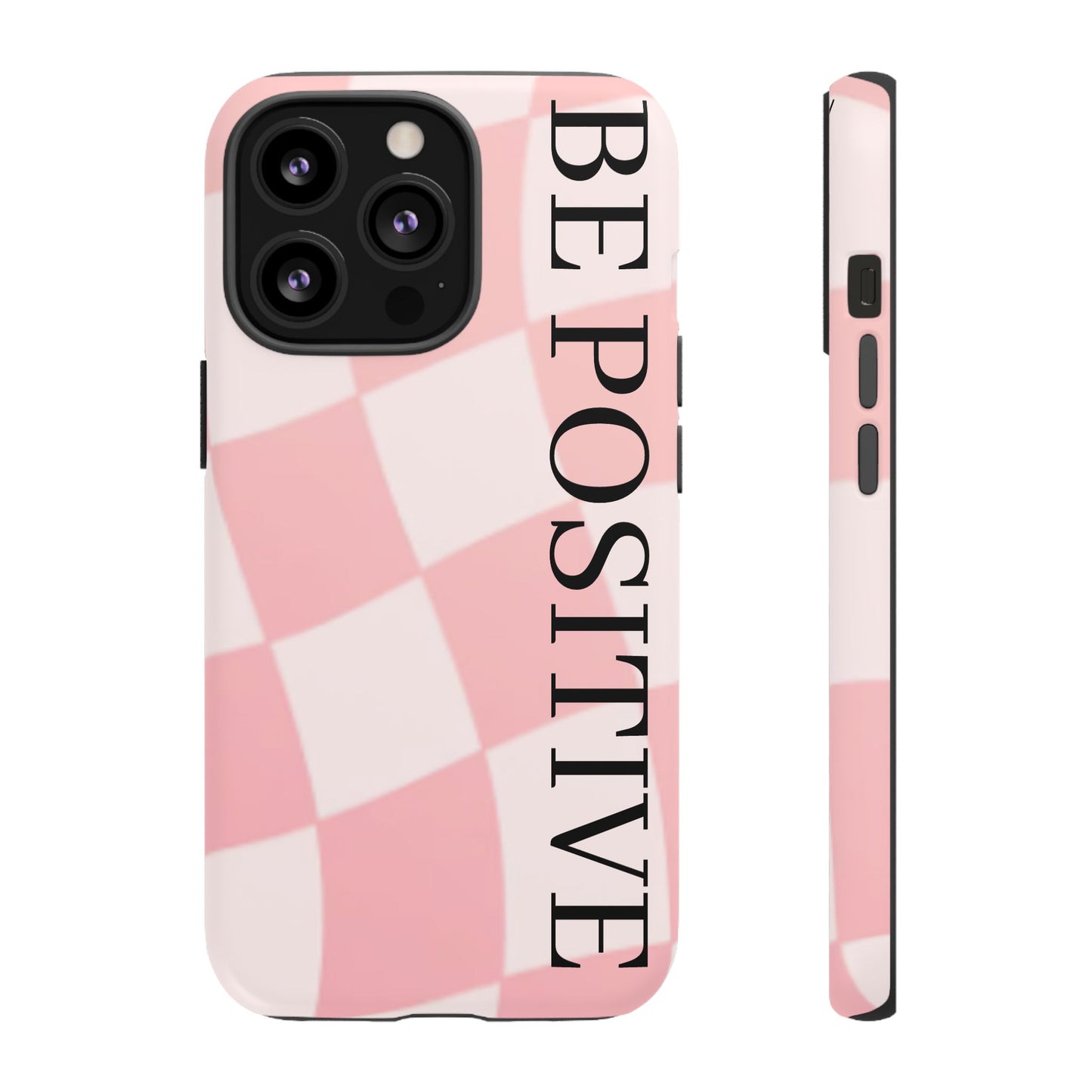 Be Positive, Pink & White Phone case