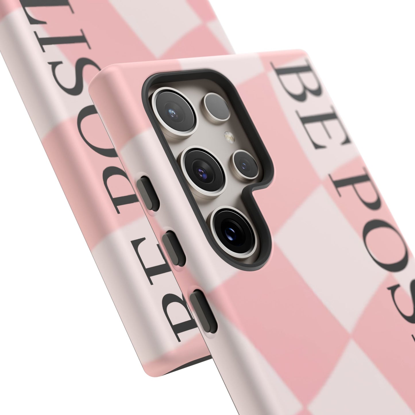 Be Positive, Pink & White Phone case