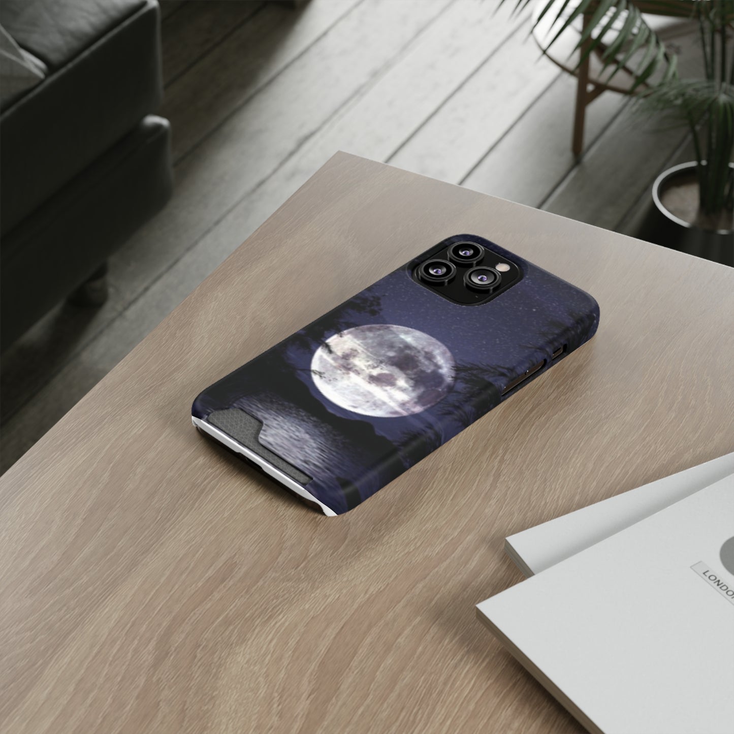 Phone Case With Card Holder. Compatible with iPhone 13, and Samsung Galaxy S21, S22 models.