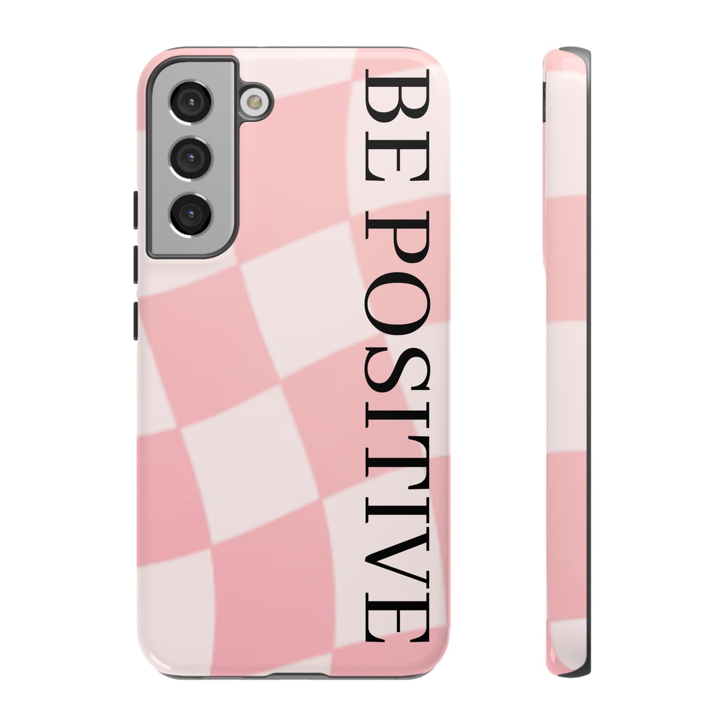 Be Positive, Pink & White Phone case