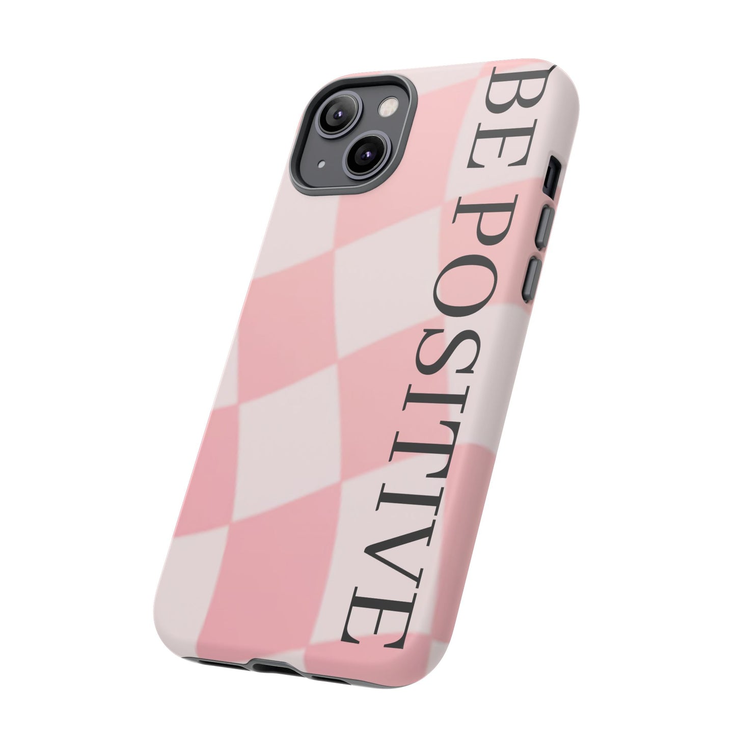 Be Positive, Pink & White Phone case
