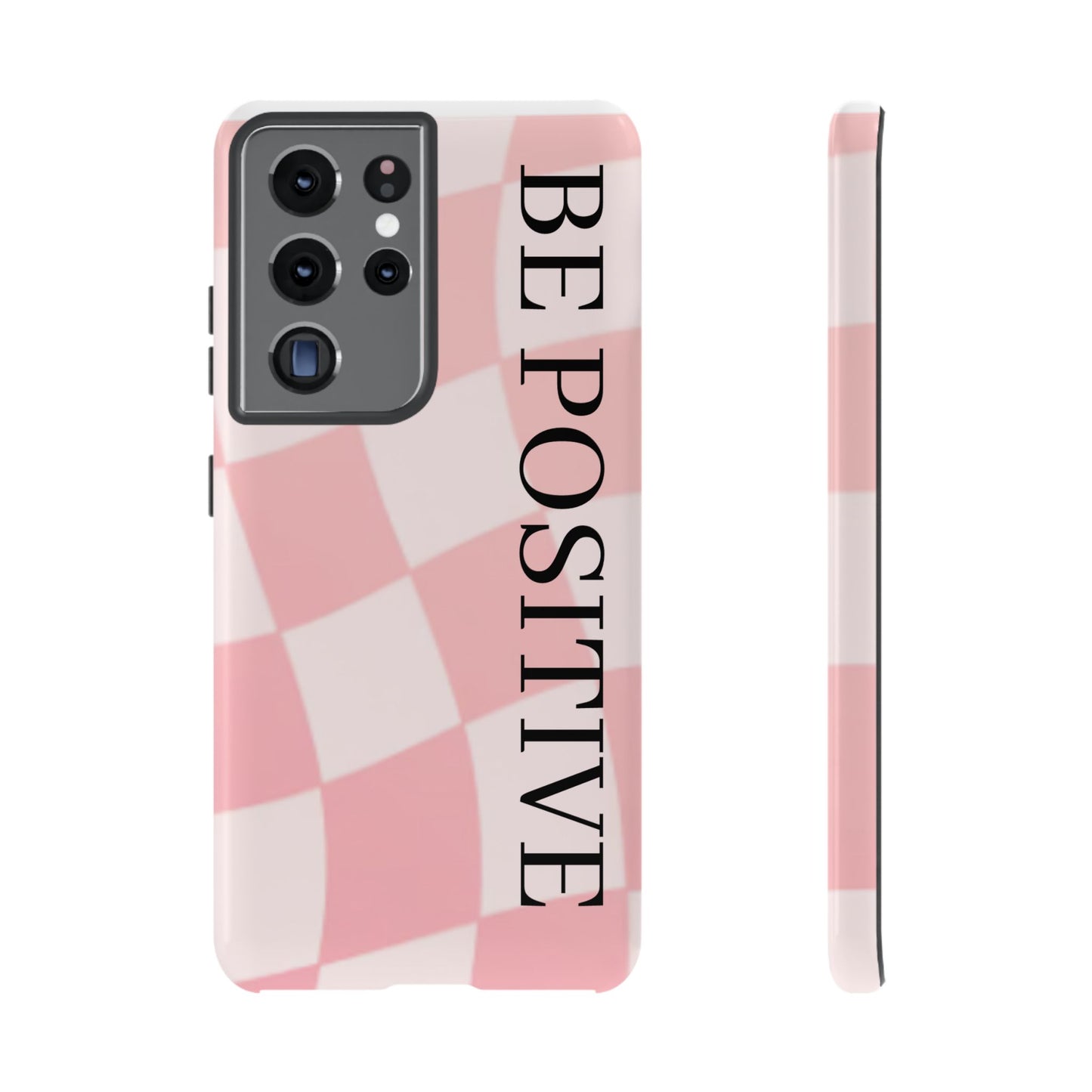 Be Positive, Pink & White Phone case