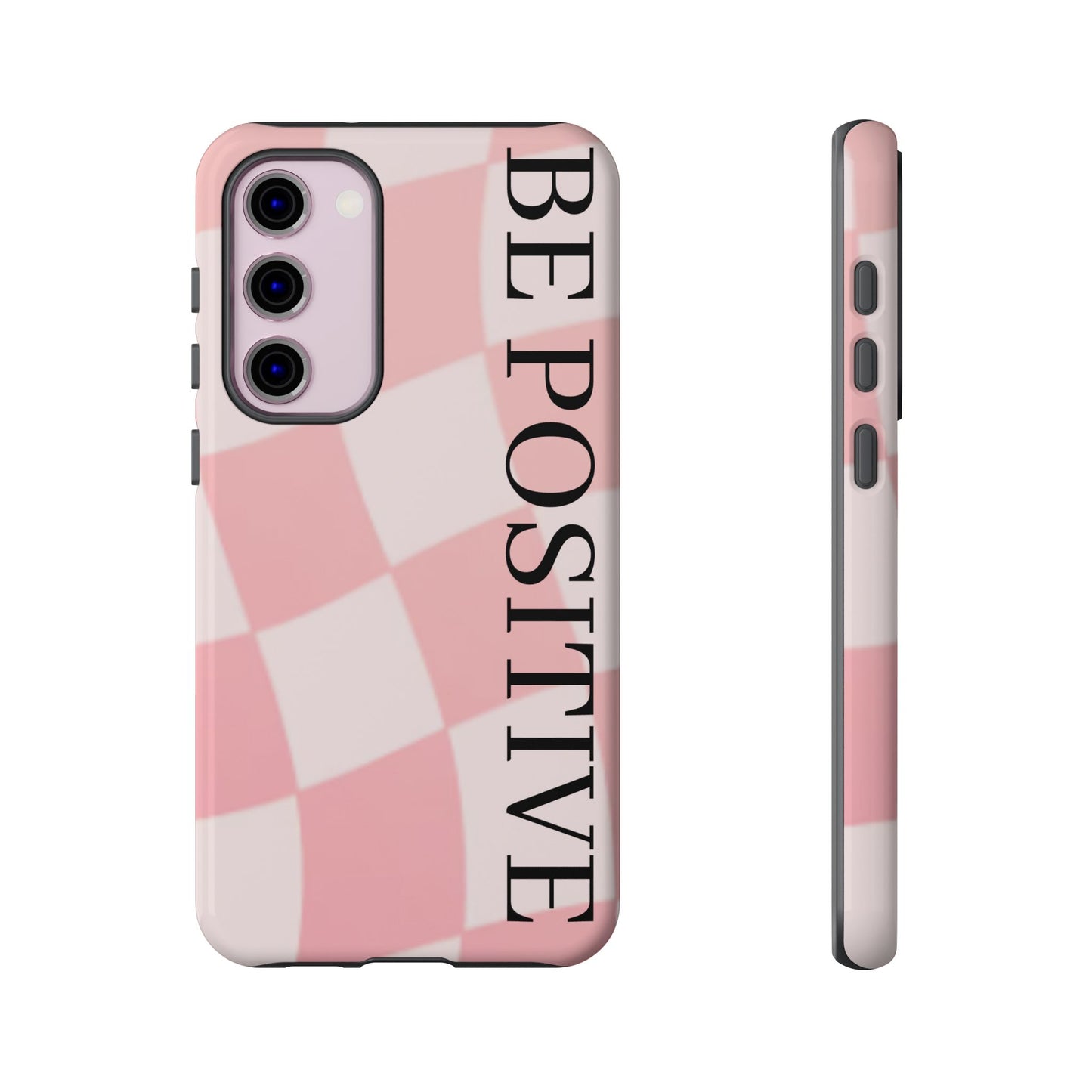 Be Positive, Pink & White Phone case