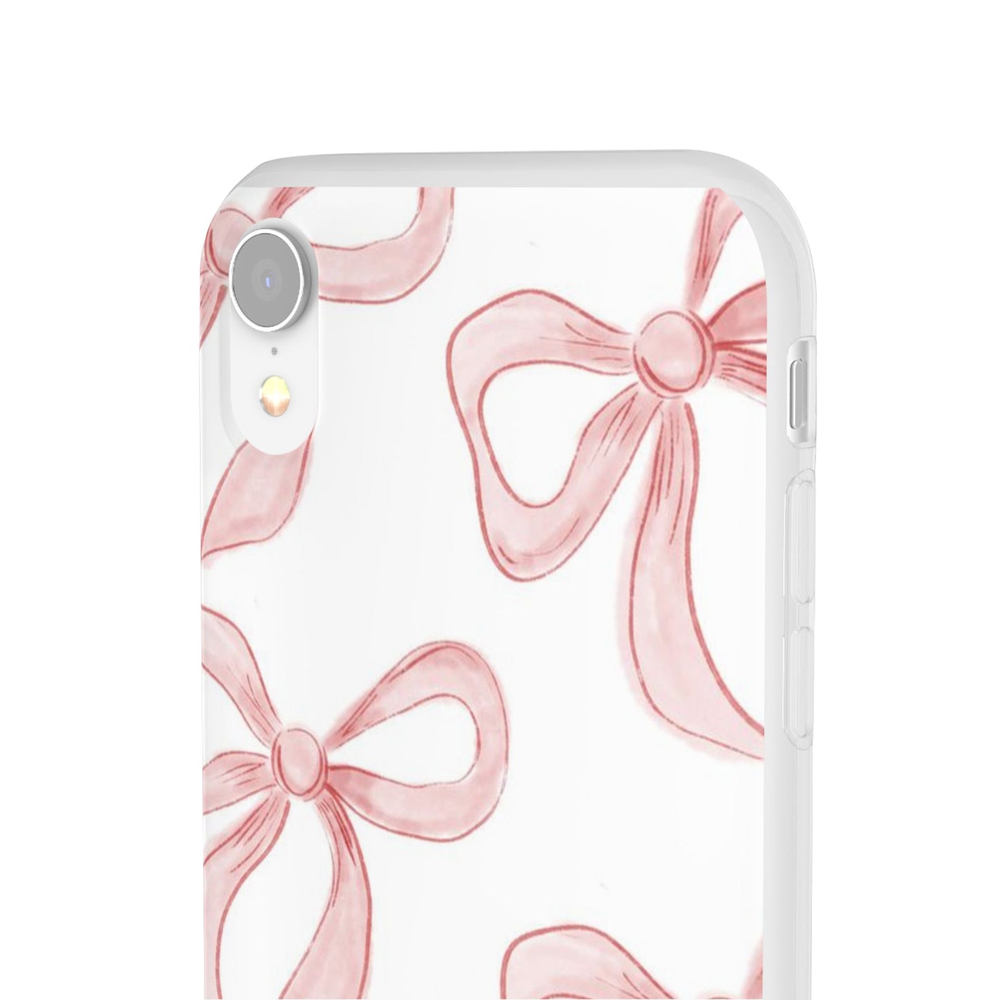 Pink Bows, Flexible Phone Case