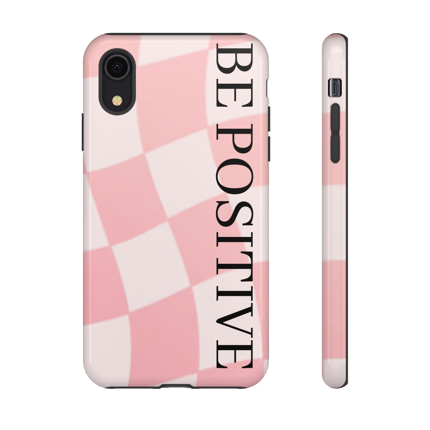 Be Positive, Pink & White Phone case