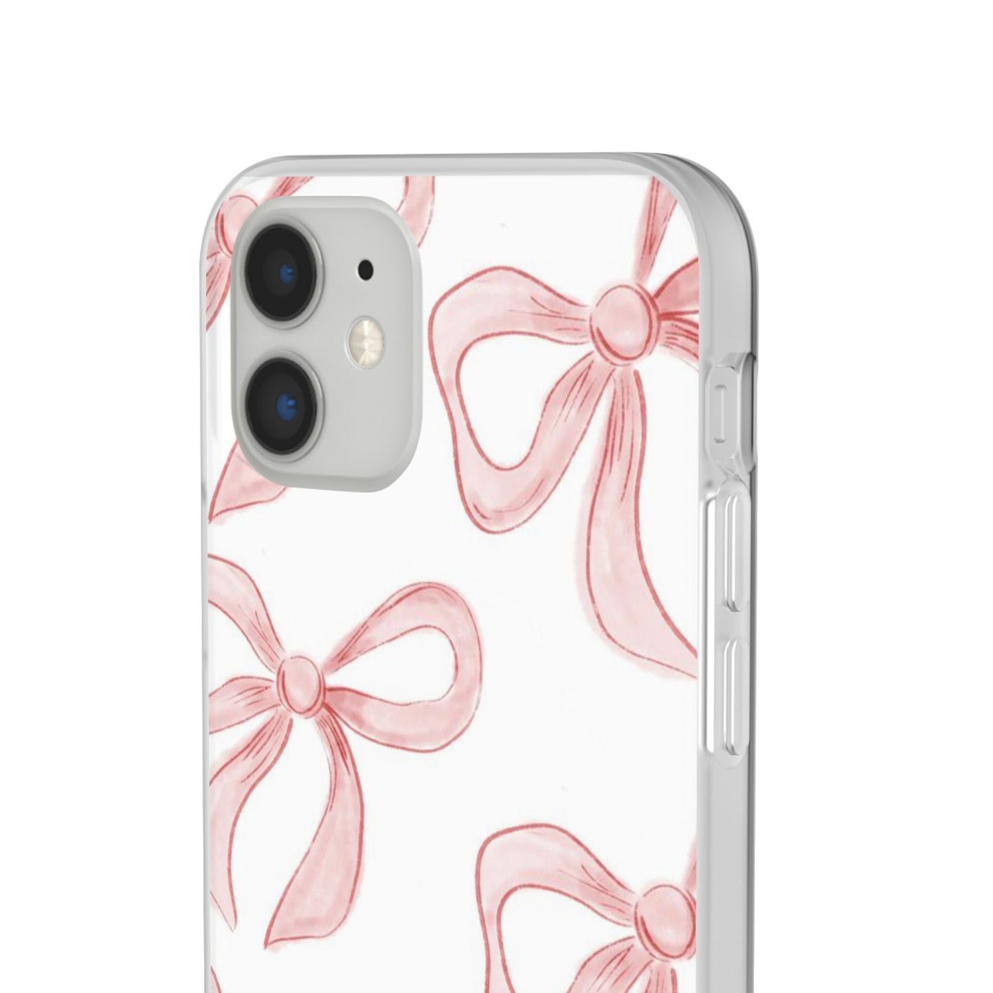 Pink Bows, Flexible Phone Case