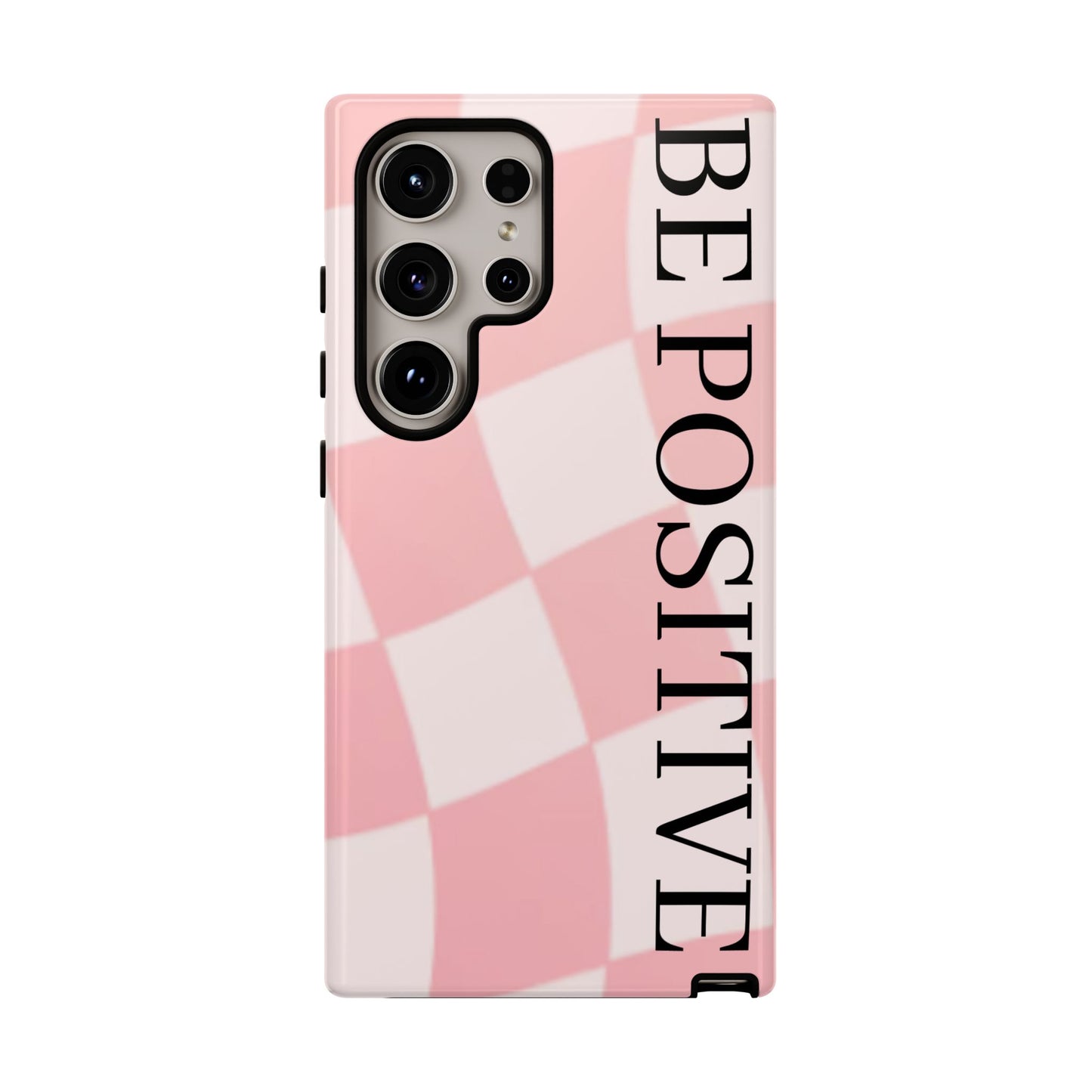 Be Positive, Pink & White Phone case