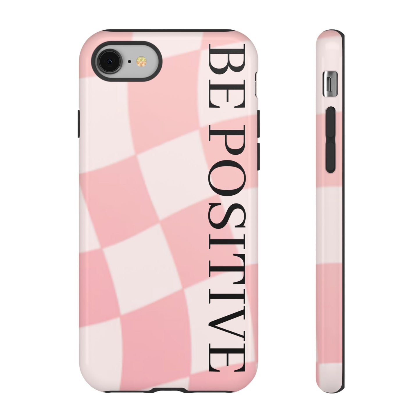 Be Positive, Pink & White Phone case