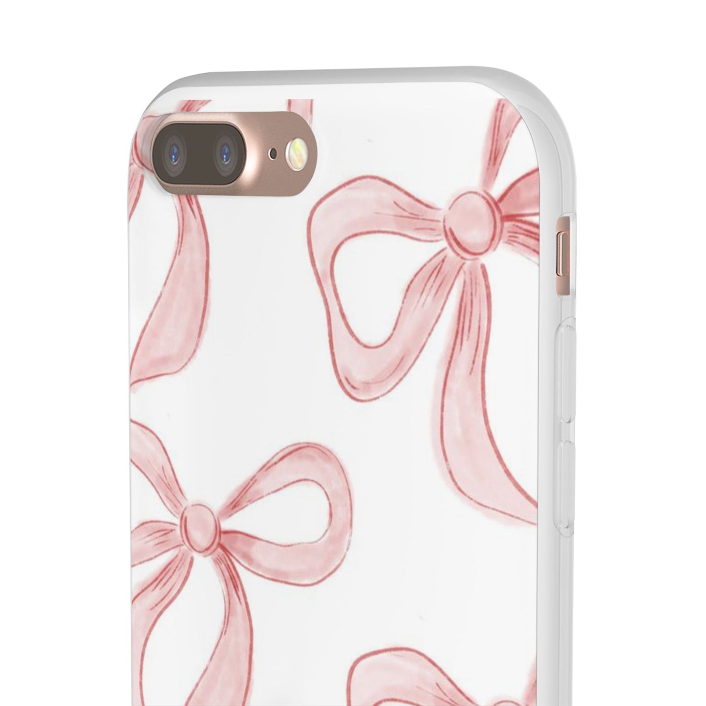 Pink Bows, Flexible Phone Case