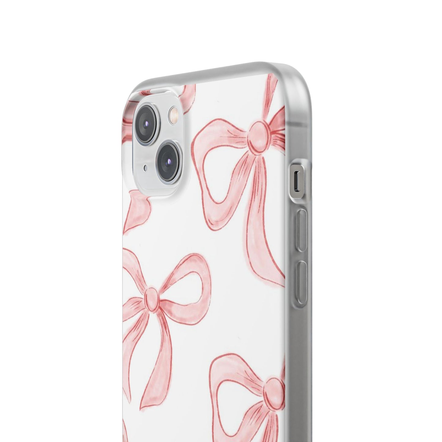 Pink Bows, Flexible Phone Case