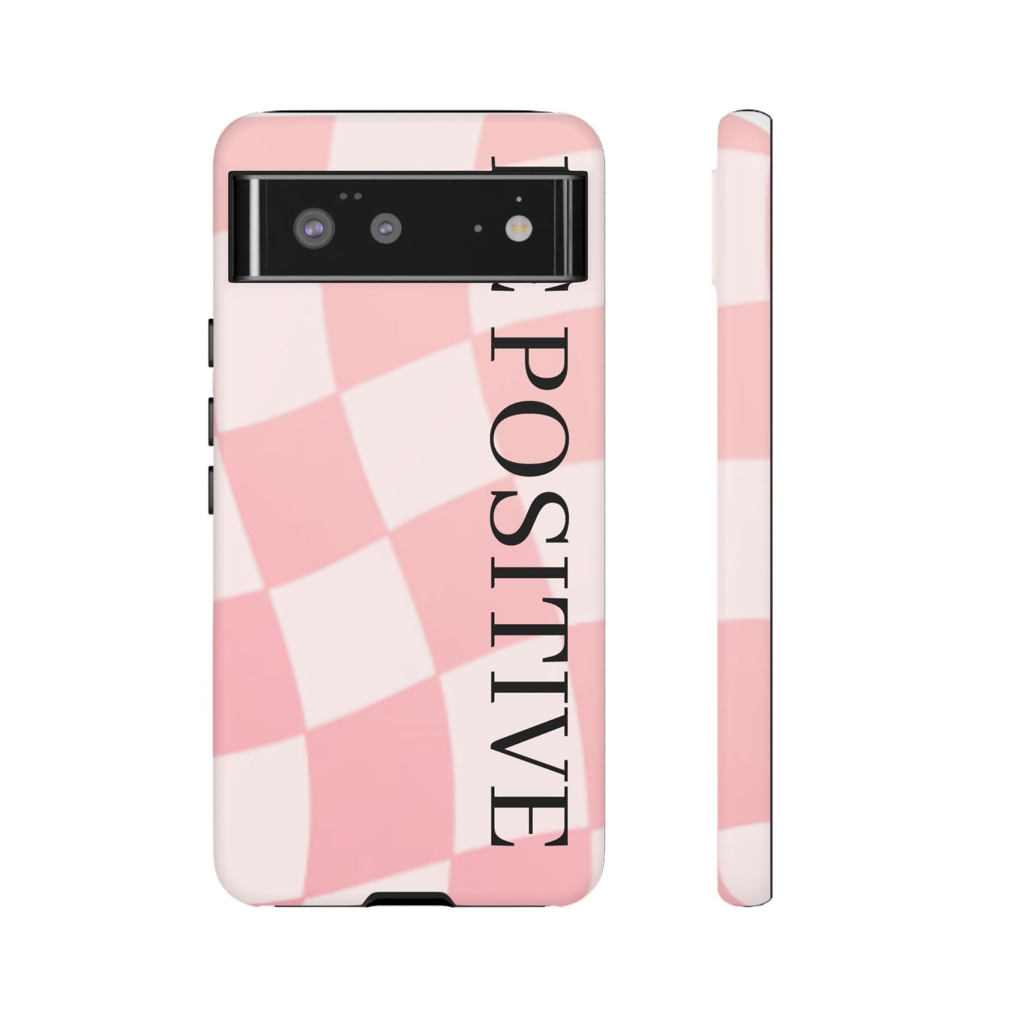 Be Positive, Pink & White Phone case