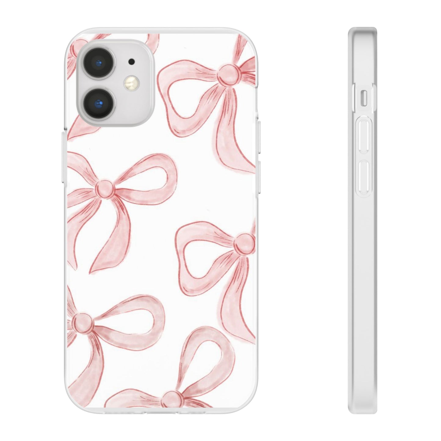 Pink Bows, Flexible Phone Case