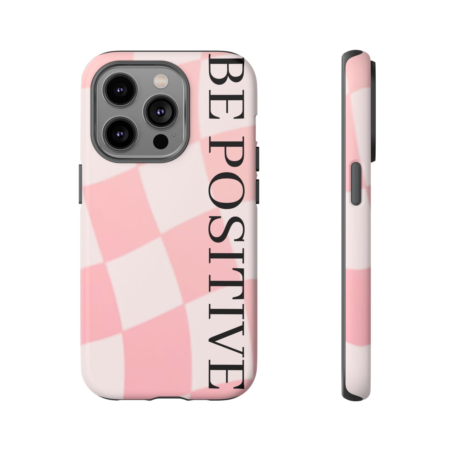 Be Positive, Pink & White Phone case