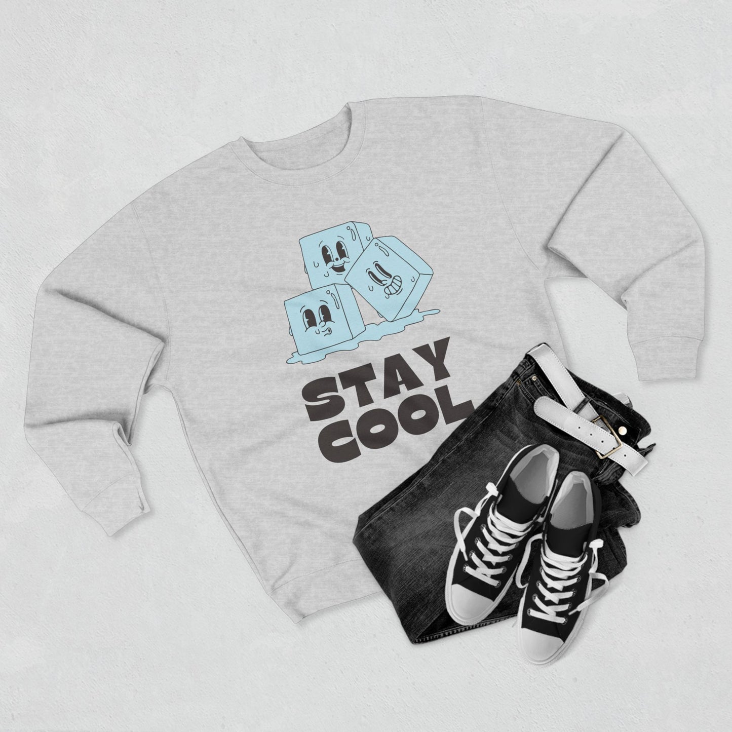 Unisex Crewneck Sweatshirt - Premium 3-End Fleece, Warm & Stylish, 80% Cotton Blend.