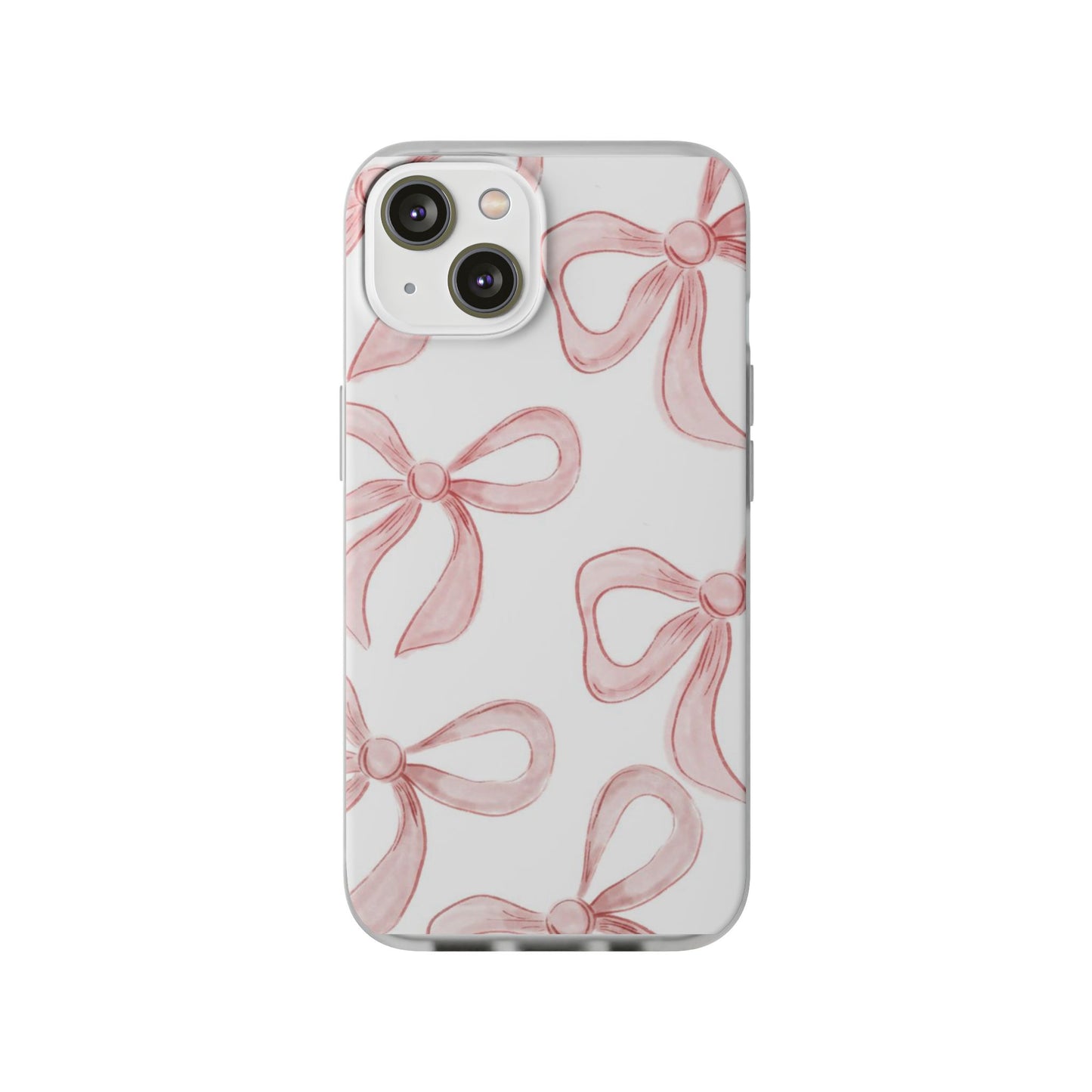 Pink Bows, Flexible Phone Case