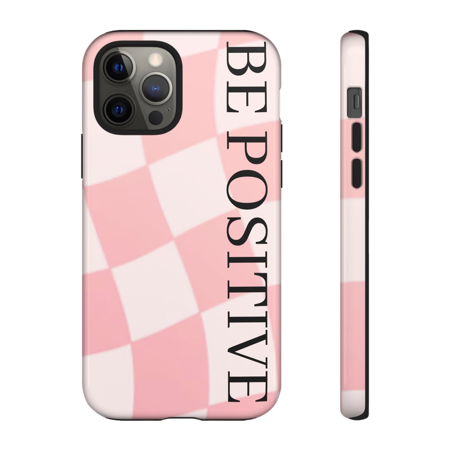 Be Positive, Pink & White Phone case
