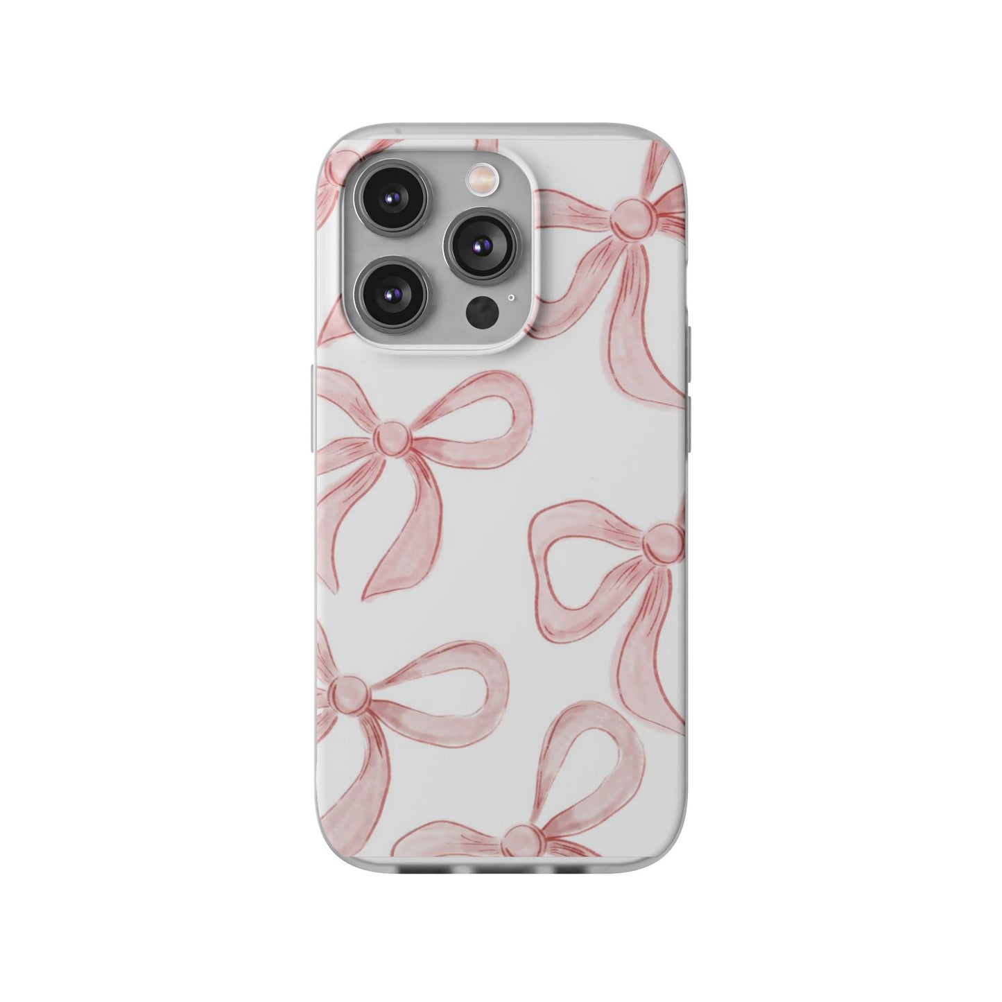 Pink Bows, Flexible Phone Case