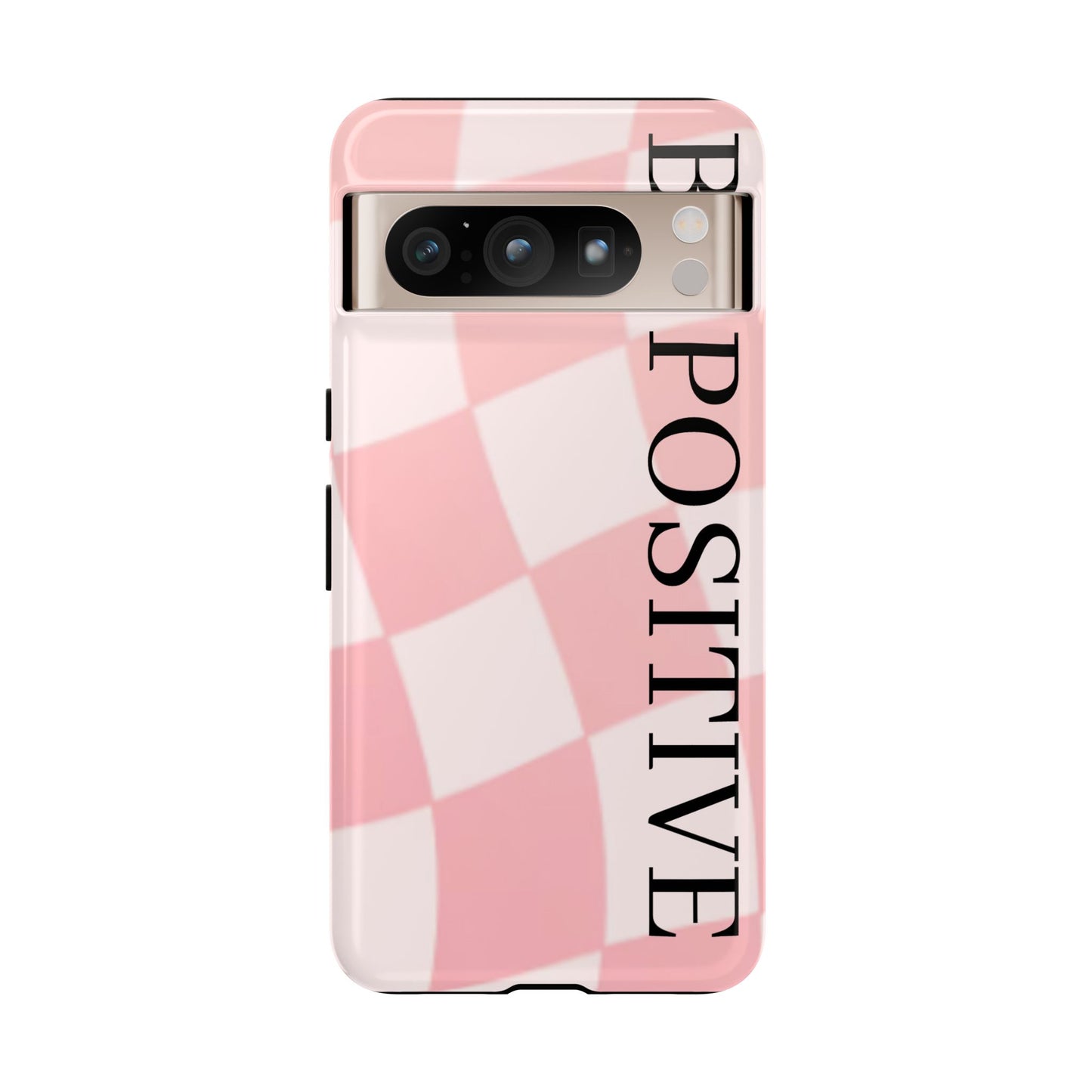 Be Positive, Pink & White Phone case