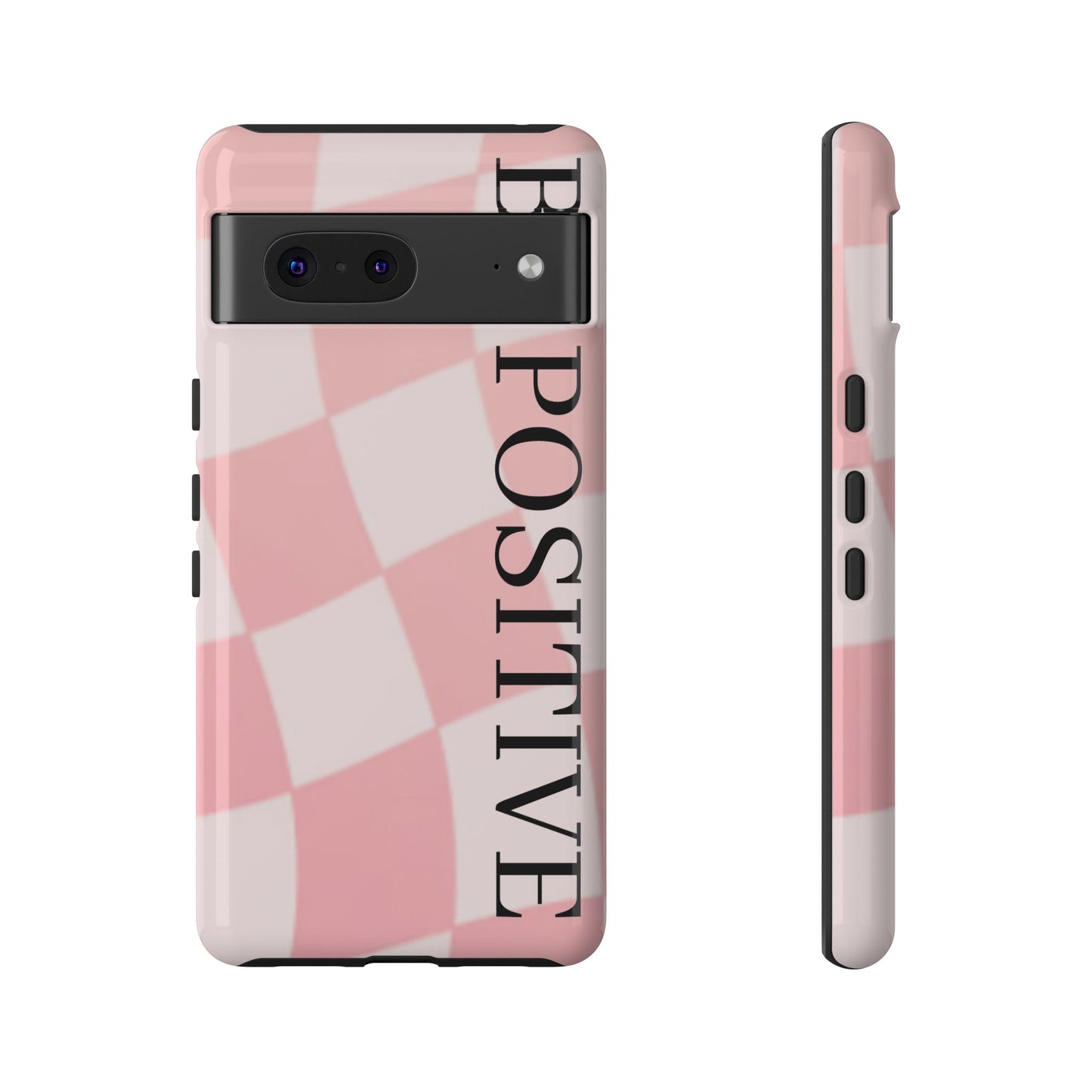 Be Positive, Pink & White Phone case